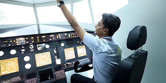 Students Learning in Cockpi